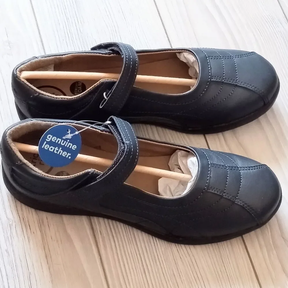 (S-4421) Stride Rite Claire Kid's Leather Classic Mary Jane Sz 4.5